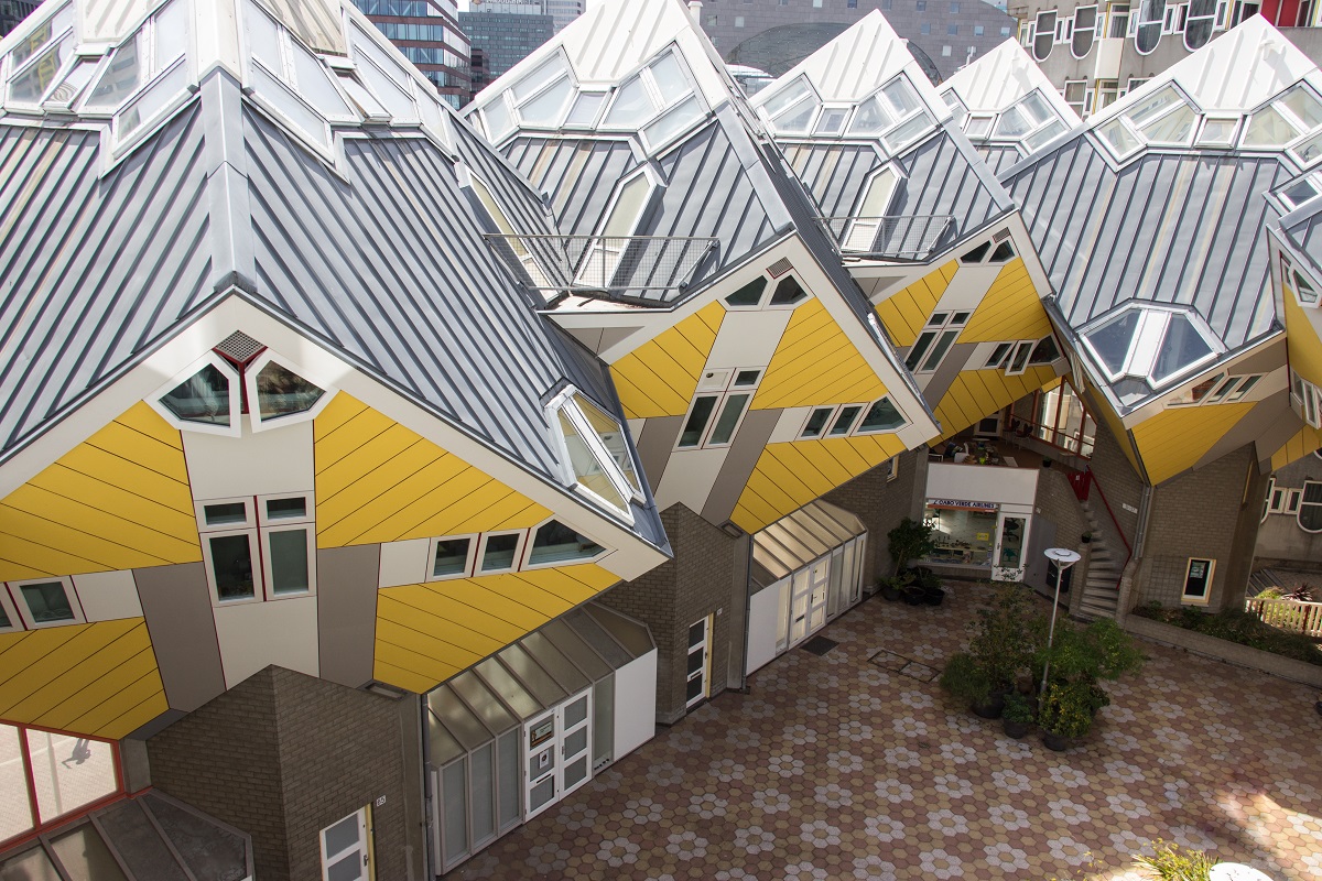 Les maisons cubiques de Rotterdam aux Pays-Bas